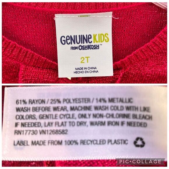 Bundle 3 Formal Dresses Toddler Girl Size 3T Red Pink White Winter Holiday - Picture 9 of 9